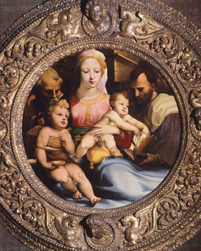 Holy Family, av Domenico Beccafumi (1486-1551) av Domenico Beccafumi