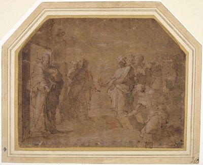 Bønnere som henvender seg til St. Antonius av Domenico Beccafumi