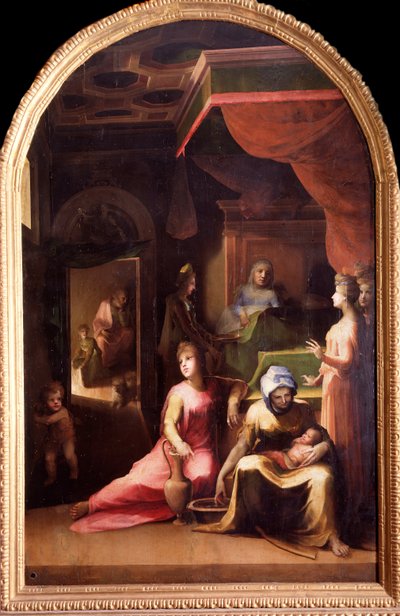 Jomfruens fødsel (maleri, ca. 1540-1543) av Domenico Beccafumi
