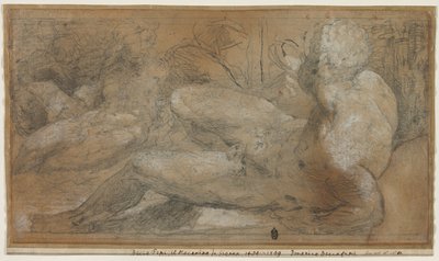 Tre mannlige nakenbilder, ca. 1540-1547. av Domenico Beccafumi