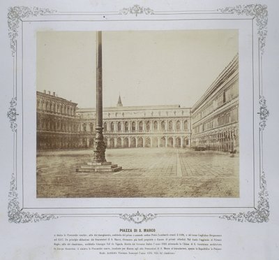 Piazza San Marco, ca. 1855 av Domenico Bresolin