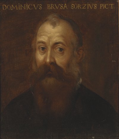 Portrett av kunstneren av Domenico Brusasorci