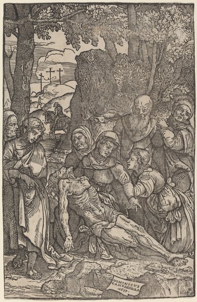 Kristi klagesang av Domenico Campagnola