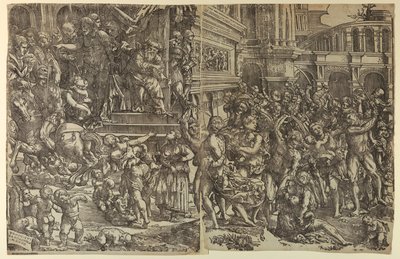 Massakren på de uskyldige av Domenico Campagnola