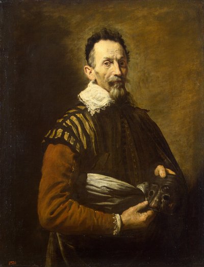 Portrett av en skuespiller, 1620-1622 av Domenico Fetti or Feti