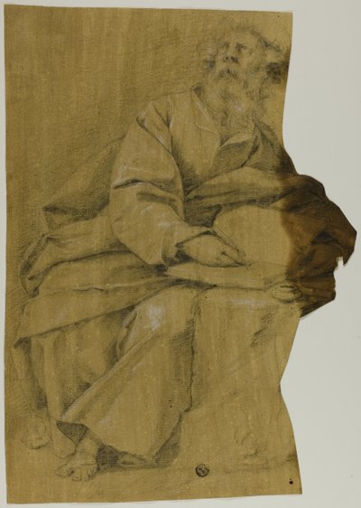 Evangelistskriving ved skrivebordet av Domenico Fiasella