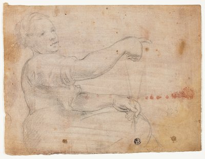 Sittende jente av Domenico Fiasella