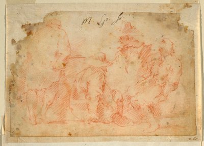 Fire figurer av Domenico Gargiulo, called Micco Spadaro