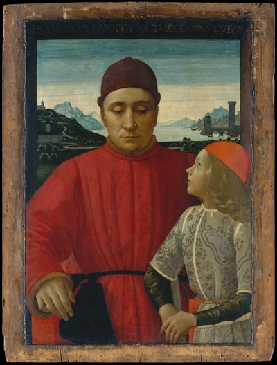 Francesco Sassetti 1421-1490 og hans sønn Teodoro, ca. 1488. av Domenico Ghirlandaio