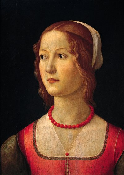 Portrett av ung jente av Domenico Ghirlandaio (1449-1494), rundt 1485 av Domenico Ghirlandaio