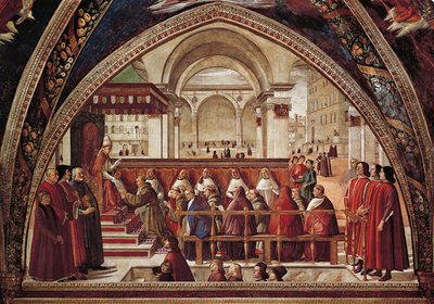 Historier om den hellige Frans av Assisi av Domenico Ghirlandaio
