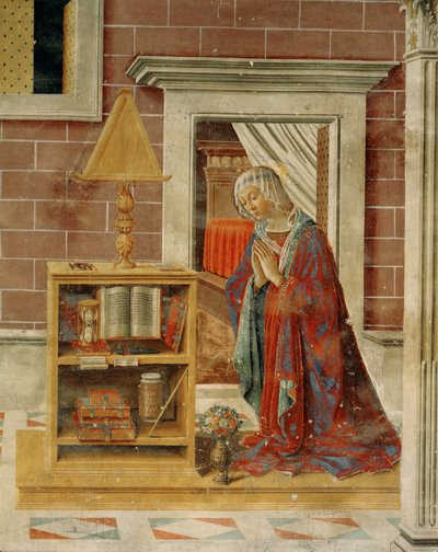 Bebudelsen. Freske (freske) av Domenico Ghirlandaio