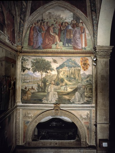 begravelse av St Francis av Domenico Ghirlandaio