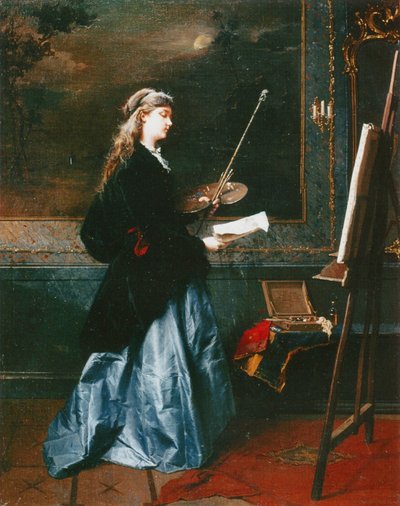 Maleren, 1864 av Domenico Induno