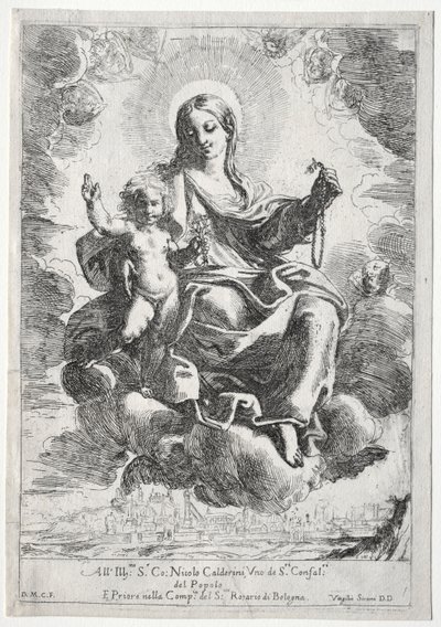 Madonna av rosenkransen. av Domenico Maria Canuti