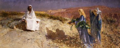 Kristus i ørkenen av Domenico Morelli