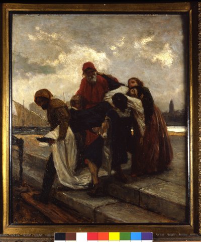 I Due Foscari, maleri av Domenico Morelli (1826 - 1901). av Domenico Morelli