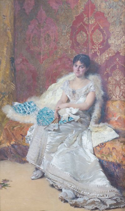 Portrett av Teresa Maglia Oneto av Domenico Morelli