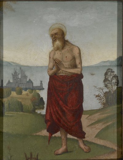 St. Onuphrius (olje på panel) av Domenico Panetti