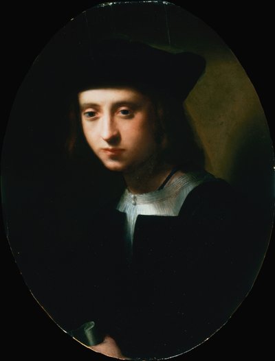 Portrett av en ungdom (olje) av Domenico Puligo