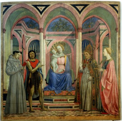 The Saint Lucia av Magnoli altertavle, ca 1447 av Domenico Veneziano