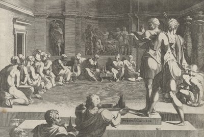 Das Bankett von Alexander, 1540-50 von Domenico del Barbiere