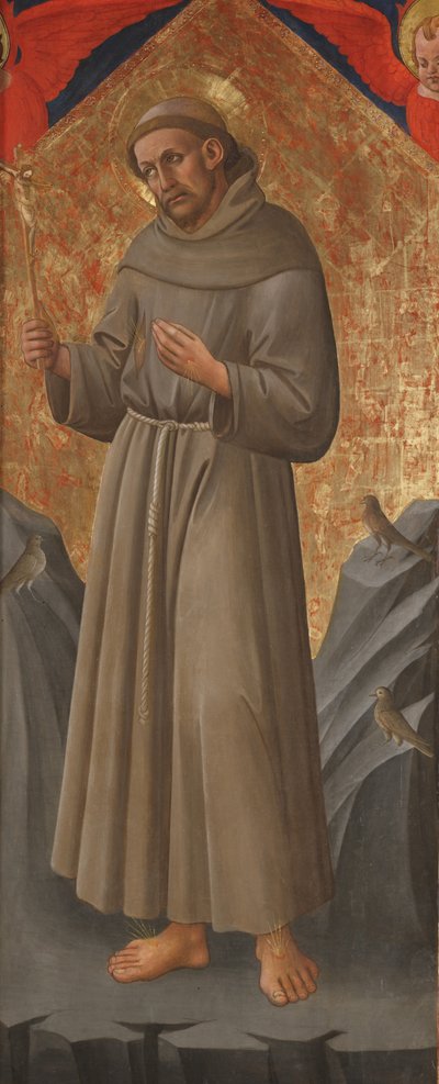 St. Frans av Assisi, ca. 1460 (tempera på panel) av Domenico di Michelino