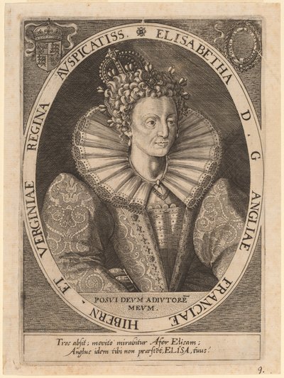 dronning Elizabeth av Dominicus Custos after Crispijn de Passe I