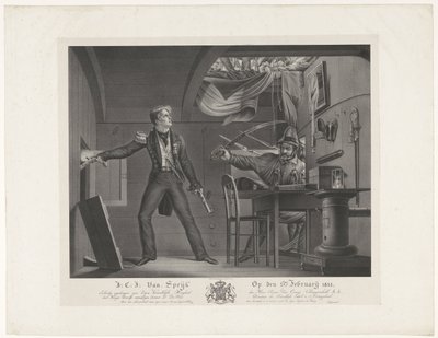 J:C:J: Van Speijk 5. februar 1831 (tittel på objekt) av Dominicus Franciscus du Bois