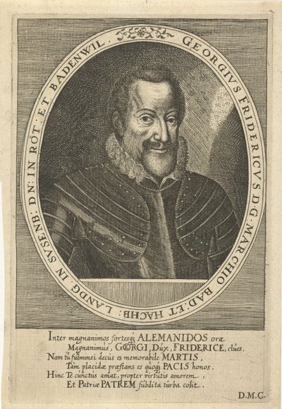 George Frederick av Baden-Durlach 1573-1638, ca. 1610 av Dominicus or Custodis Custos