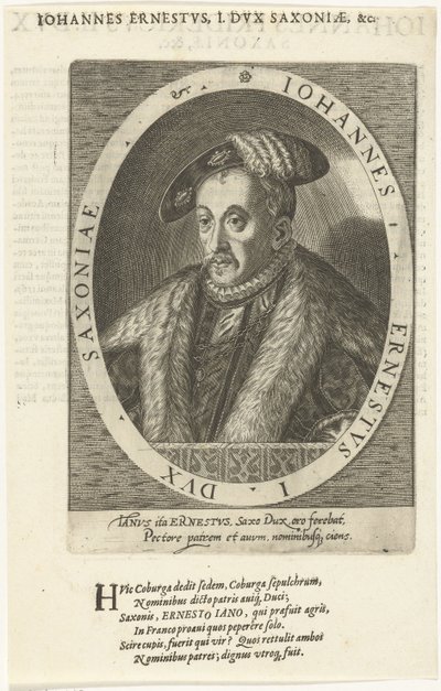 John Ernest 1521-1553, hertug av Saxe-Coburg, 1601 av Dominicus or Custodis Custos