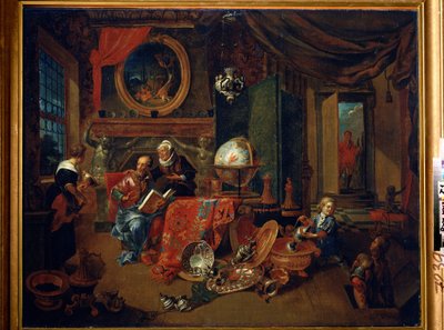 En gammel skrue (En gammel skrue). Maleri av Dominicus Smout (slutten av 1600-tallet). Olje på lerret, 69,5 x 86 cm. Flamsk skole, barokkkunst. A. Pushkin Museum of Fine Arts, Moskva. av Dominikus Smout
