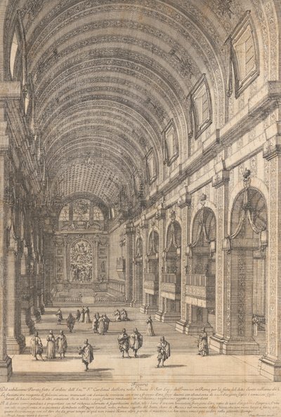 Dekorasjon bestilt av kardinal de Retz i San Luigi-kirken, Roma, for Saint