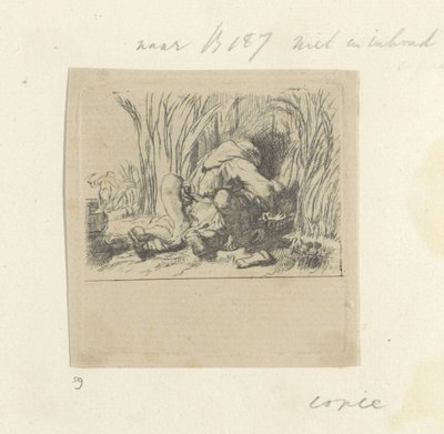 Monnik in het koren Samling av åttifem originaltrykk (serietittel) av Dominique Vivant Denon (baron) (attributed to)