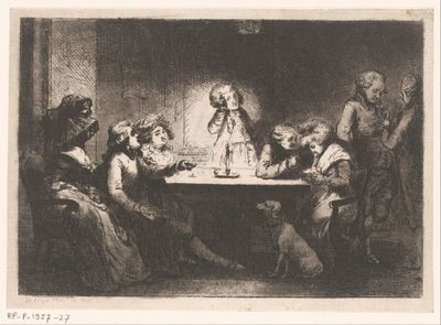 Gezelschap rond een tafel bij kaarslicht   1380066   no       norwegian Successfully Translated  Original: A Scene from the Legend of Saint Nicholas of Bari Translat: A Scene from the Legend of Saint Nicholas of Bari 1336897 no norwegian Successfully Trans av Dominique Vivant Denon (baron)