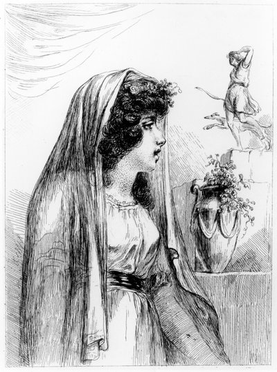 Lady Hamilton som Diana-Hecate, 1791 av Dominique Vivant Denon