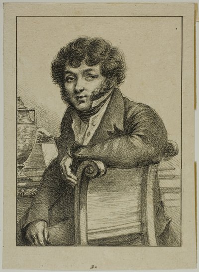 Portrett av brunett, skriver av Dominique Vivant Denon