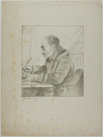 Portrett av Volney som dypper pennen av Dominique Vivant Denon