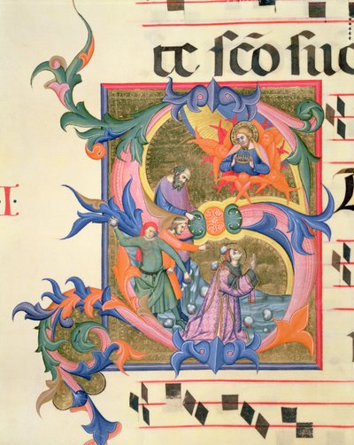 Ms 572 f.32v Historikert initial 