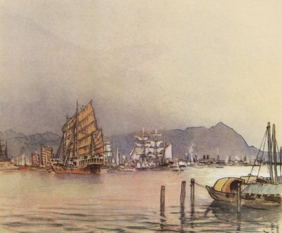 Hong-Kong (farge litho) av Donald (after) Maxwell