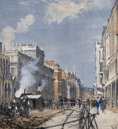 Piccadilly "Up" (farge litho) av Donald (after) Maxwell