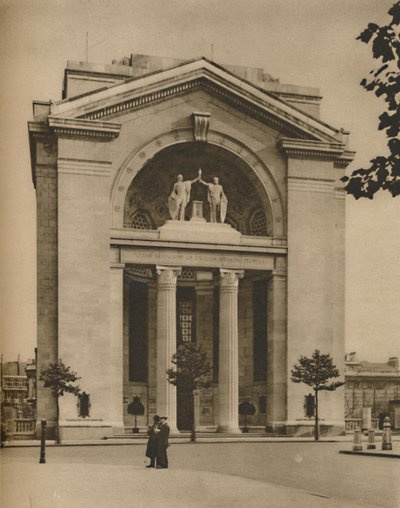 Bush House, et amerikansk tillegg til London etter krigen, c1935. av Donald McLeish