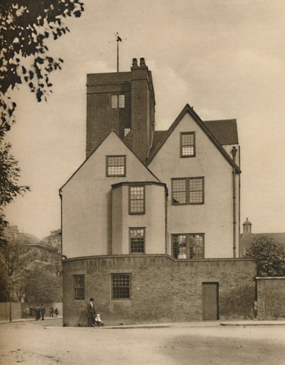 Canonbury Tower, en gammel herregård omgjort til en sosial klubb, c1935. av Donald McLeish