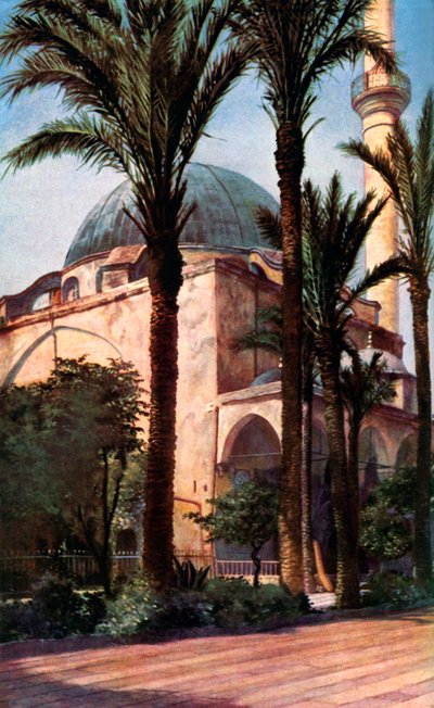 Jezzar Pasha-moskeen, Acre, Palestina, ca 1930-tallet av Donald McLeish