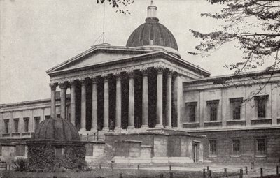 University College, Gower Street, Bloomsbury, London (s/hvitt-bilde) av Donald McLeish