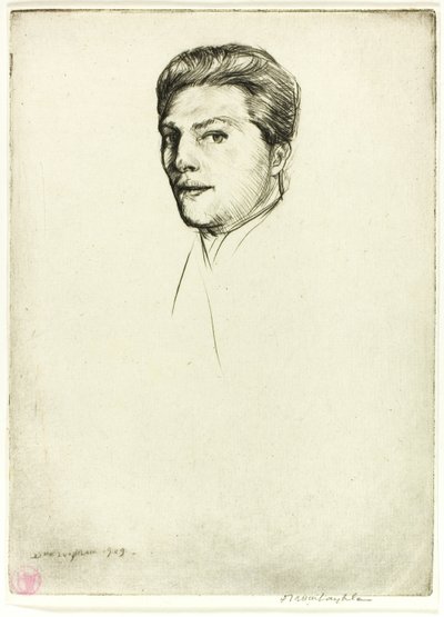 Tørrpunkt nummer fem: Portrett av Donald Shaw MacLaughlan