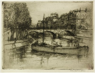 Pont St. Michel, Paris av Donald Shaw MacLaughlan