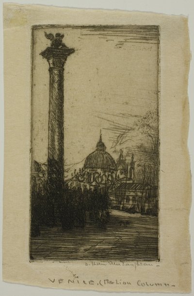 Løvesøylen, Venezia av Donald Shaw MacLaughlan
