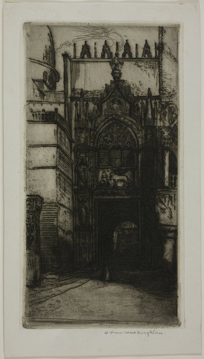 Portalen til hertugpalasset, Venezia av Donald Shaw MacLaughlan