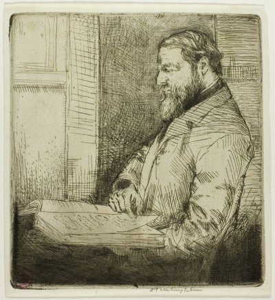Portrett av fransk student av Donald Shaw MacLaughlan
